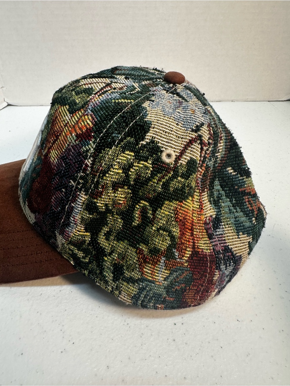 American Needle NY Yankees Floral Tapestry Strapback Hat Brown Brim OSFA - Picture 7 of 7